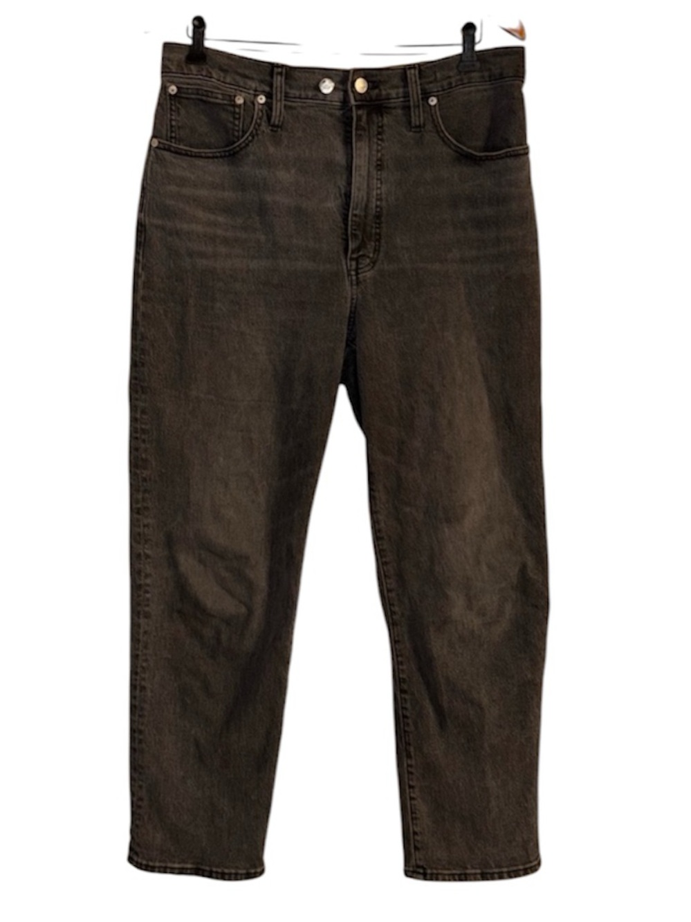 Madewell The Perfect Vintage Straight Jean Black High Rise Denim 31